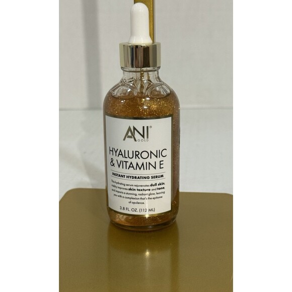 Ani Gold Hyaluronic & Vitamin E INSTANT HYDRATING SERUM 3.8FLOZ (112 ML) NEW - Picture 1 of 6